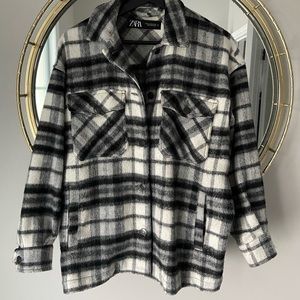 Zara Plaid Shacket